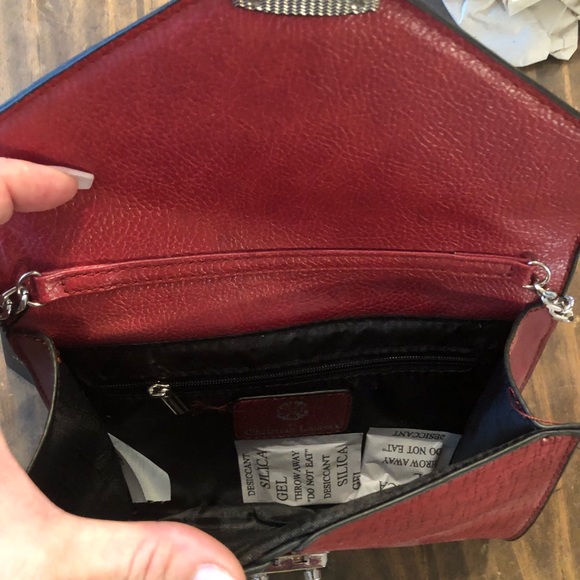 Bags Small Red Purse Wchain Strap Poshmark